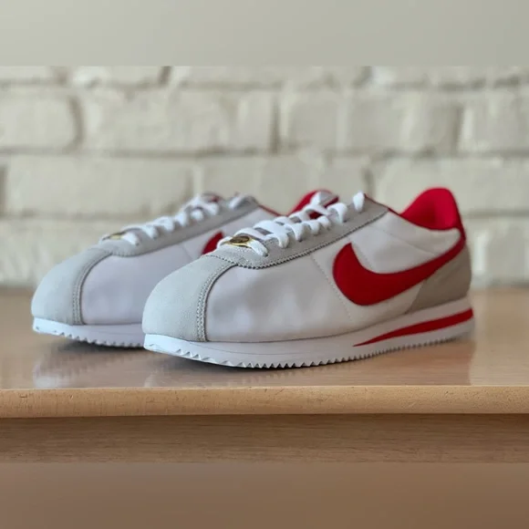 Nike ID Cortez 72’ Running Shoes FJ8890-905 White Red Retro Men Size 11.5 / 13W